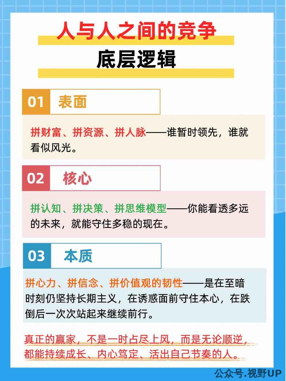 人与人之间的竞争——底层逻辑